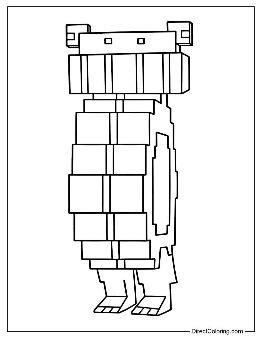 Boneca Ambalabu coloring page in the game Steal a Brainrot Roblox.