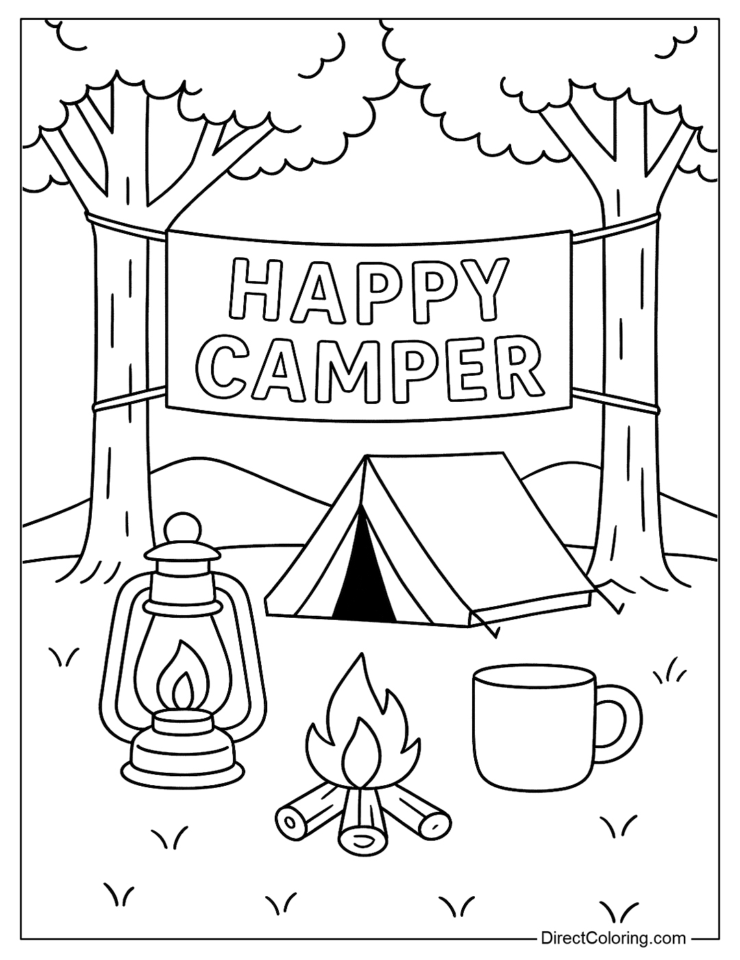 a coloring page of a 