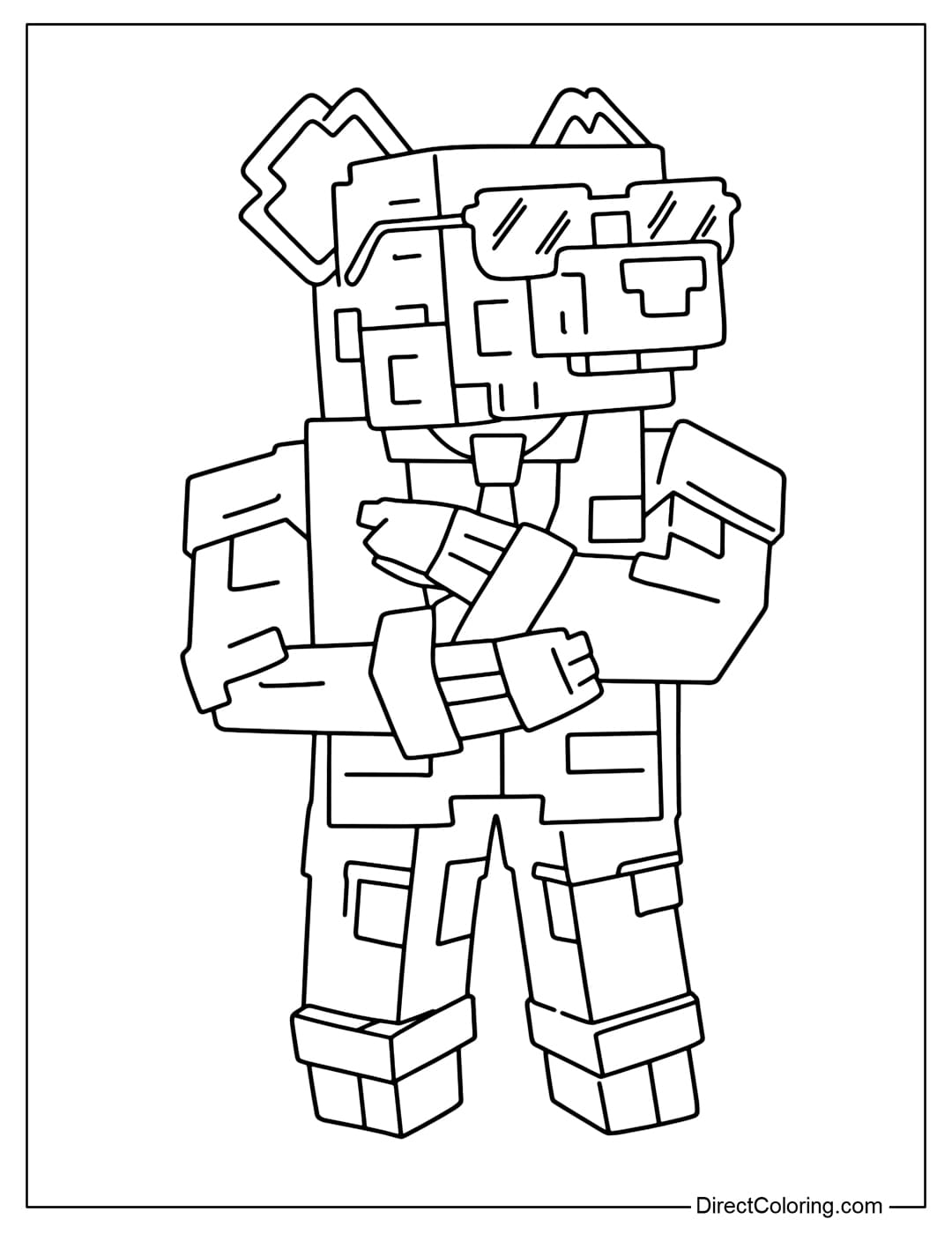 Mini Cheese Coloring Page in Plants vs Brainrots Roblox.