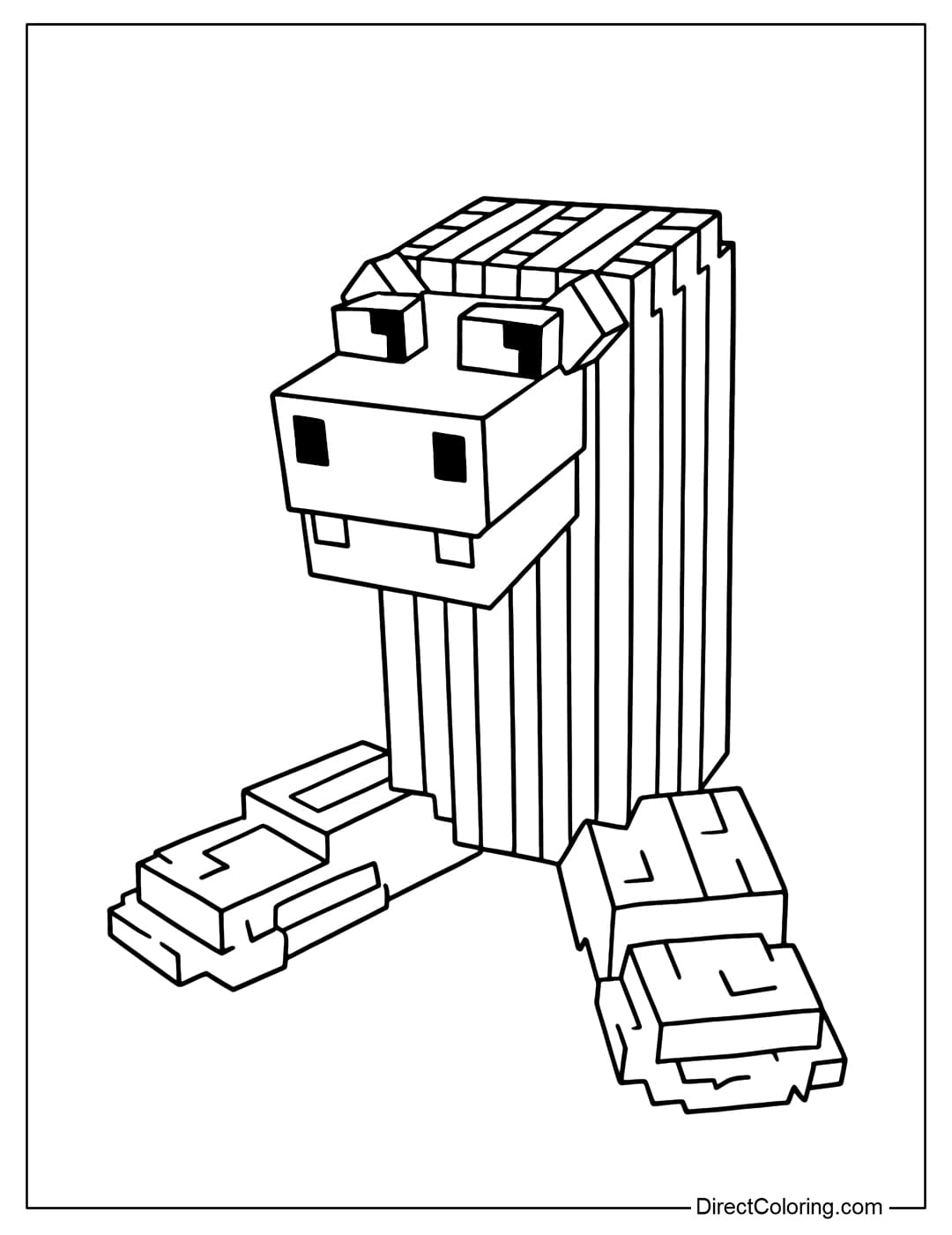 Cacto Hipopotamo coloring page in the game Steal a Brainrot Roblox.