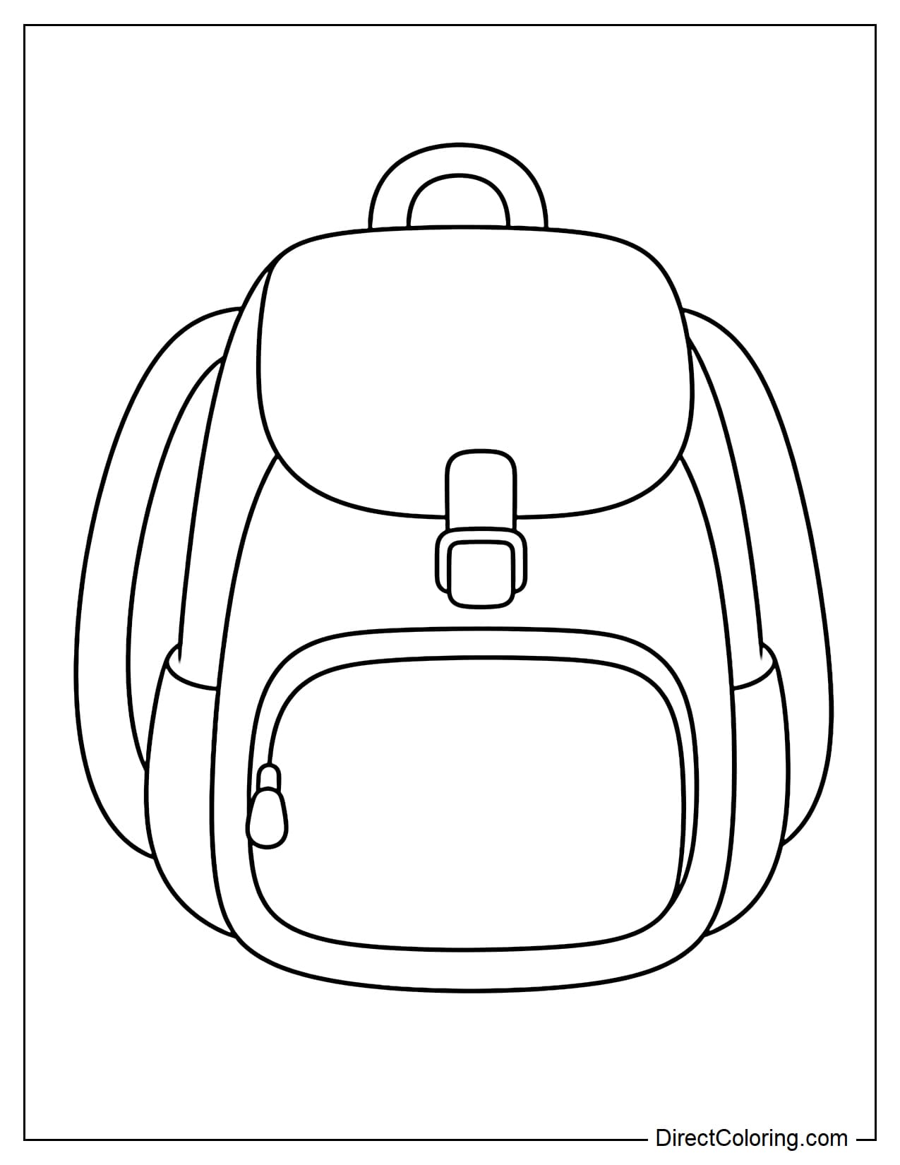 A large backpack with a simple, rounded shape.