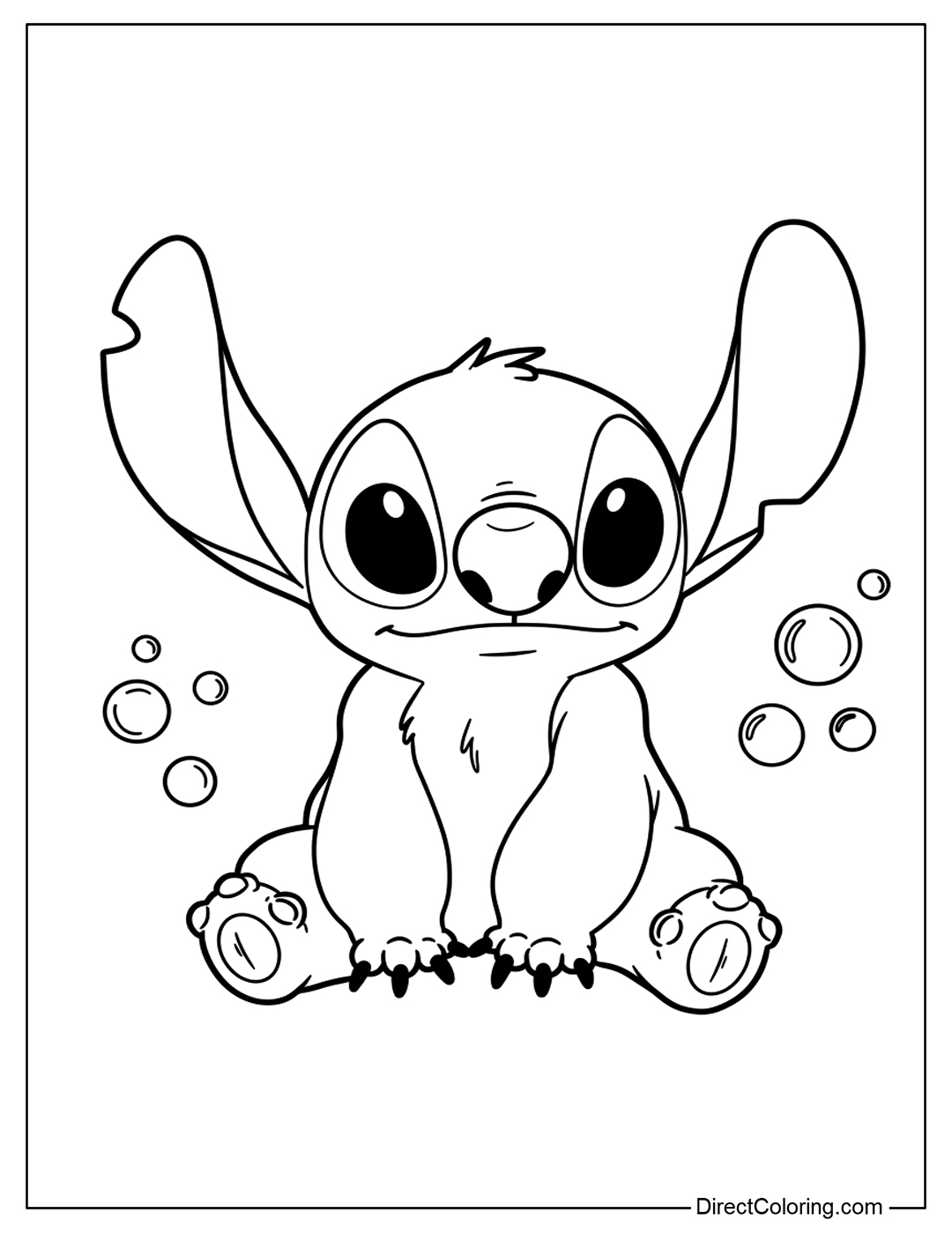 Stitch Coloring For Kids