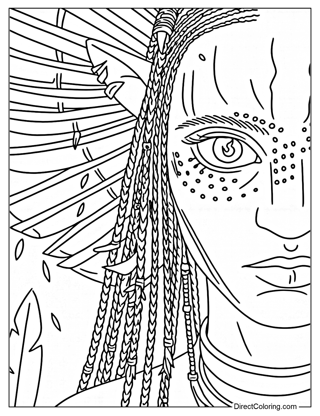 Varang Avatar 3 Fire and Ash Coloring Page
