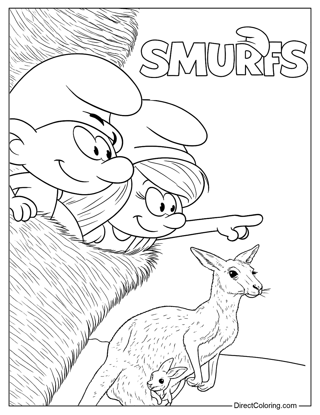 Smurfs 2025 Coloring Page
