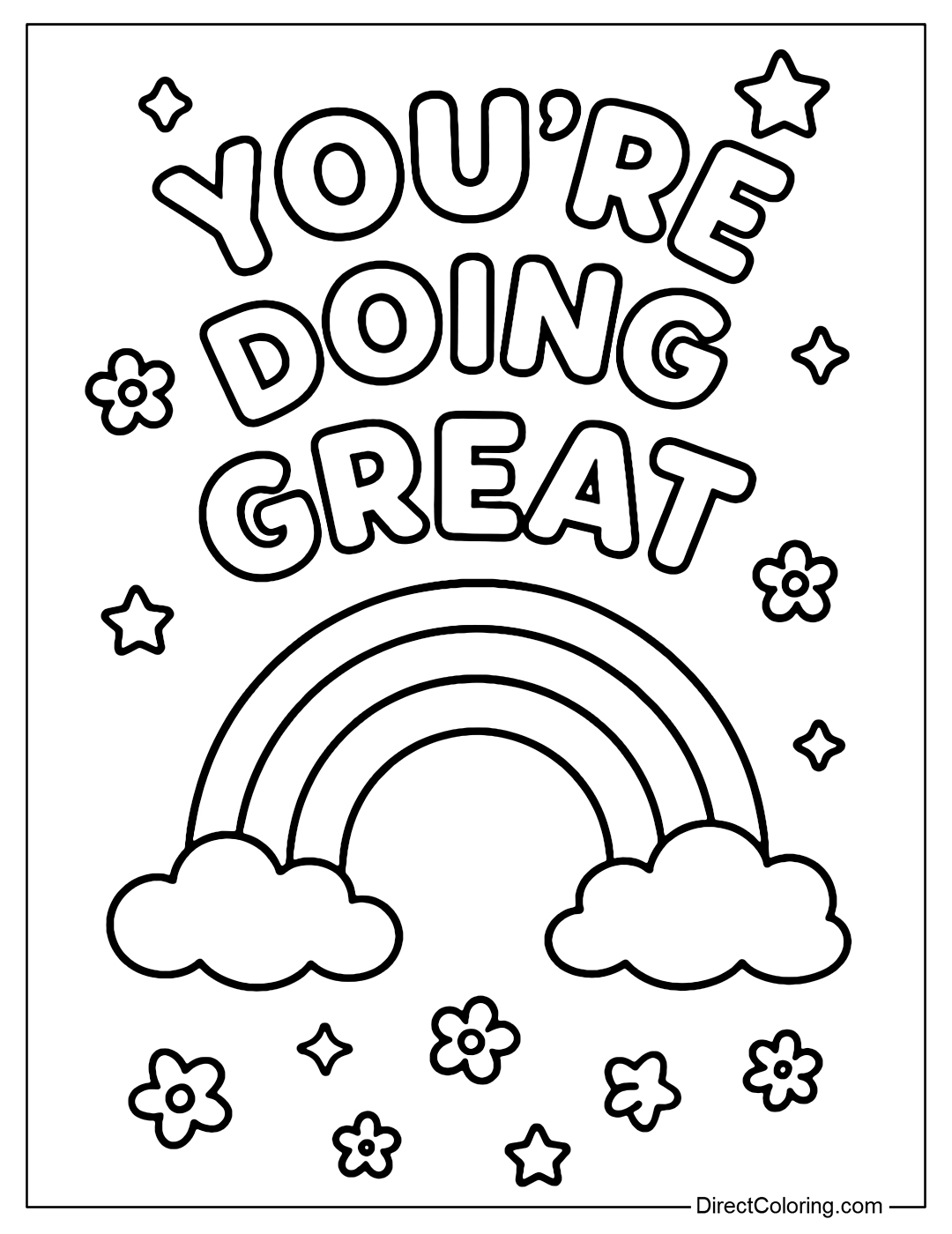 Coloring Page The words 