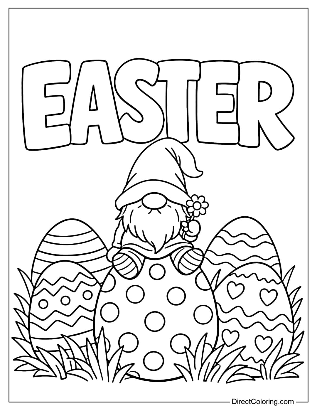A coloring page of the word 
