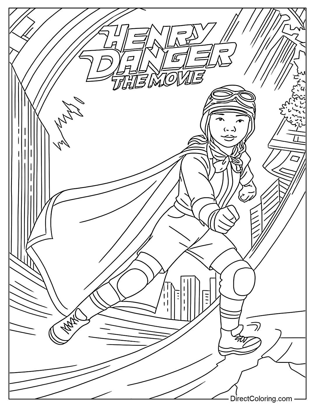Missy Martin Henry Danger Coloring Page