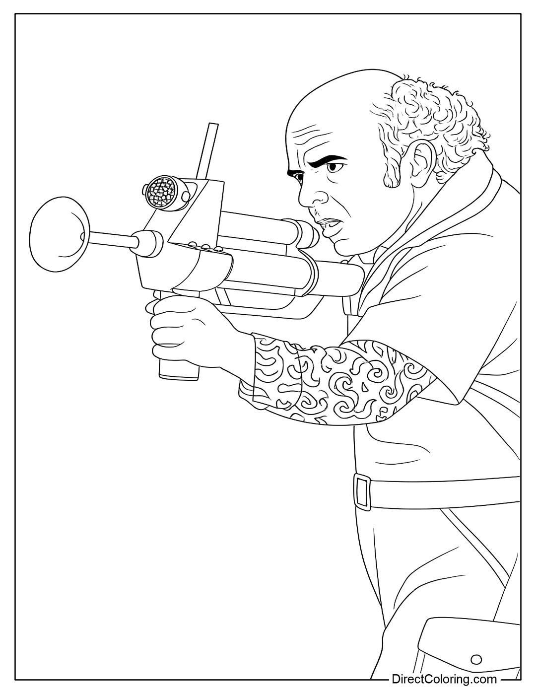 Schwoz Schwartz Coloring Page
