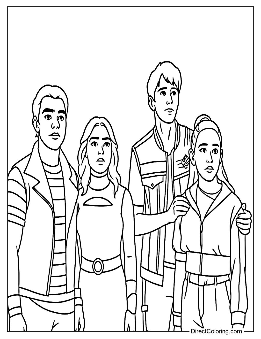 Zombies 4 Coloring Page Printable