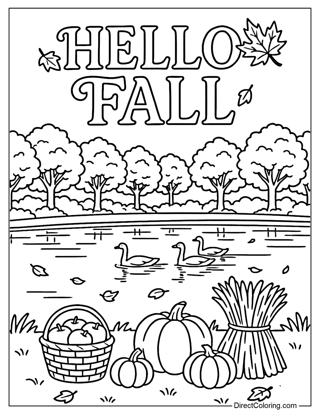 Coloring page of a 
