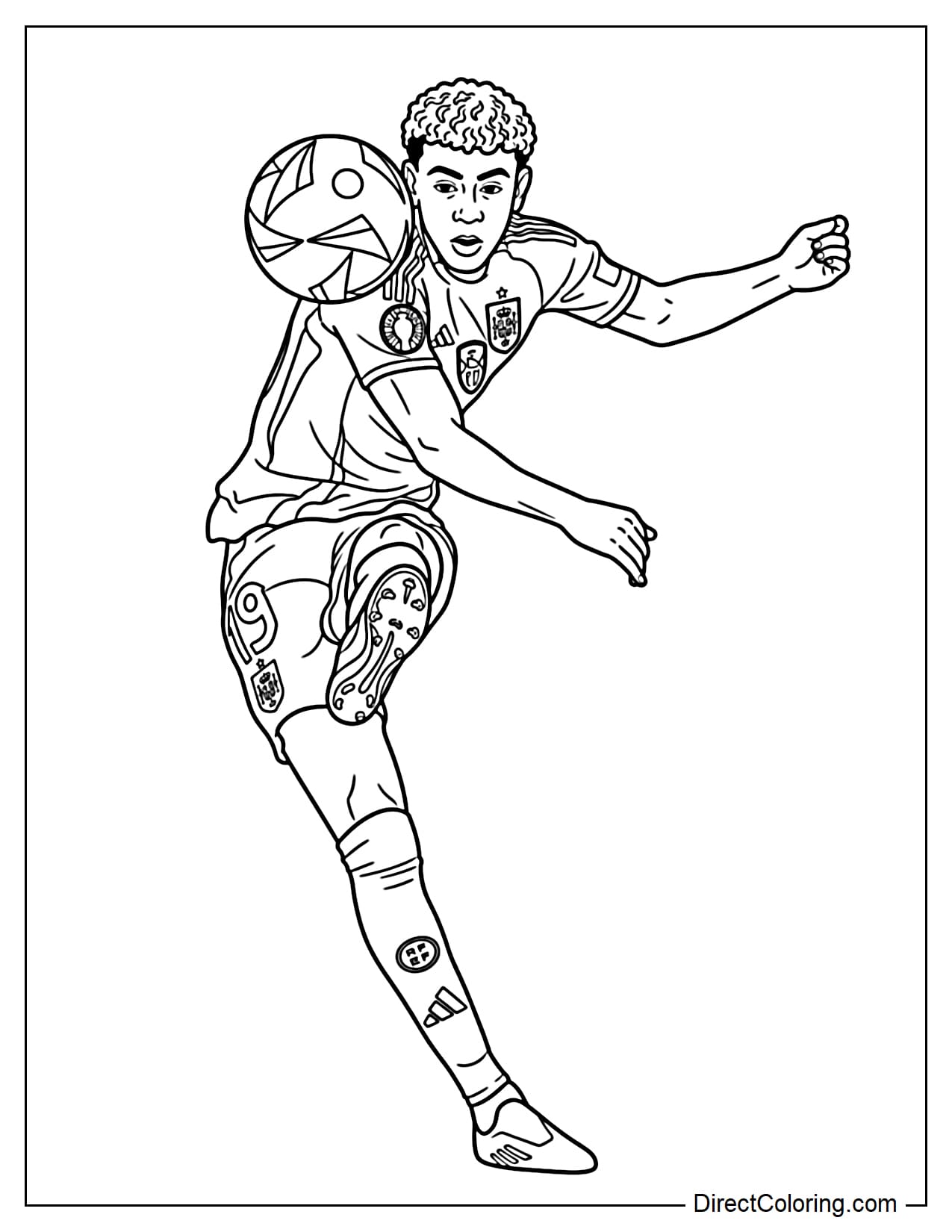 Lamine Yamal's skillful left-footed shot.