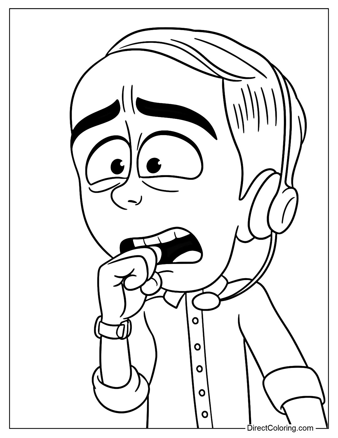 Joel from Smurfs Movie Coloring Page