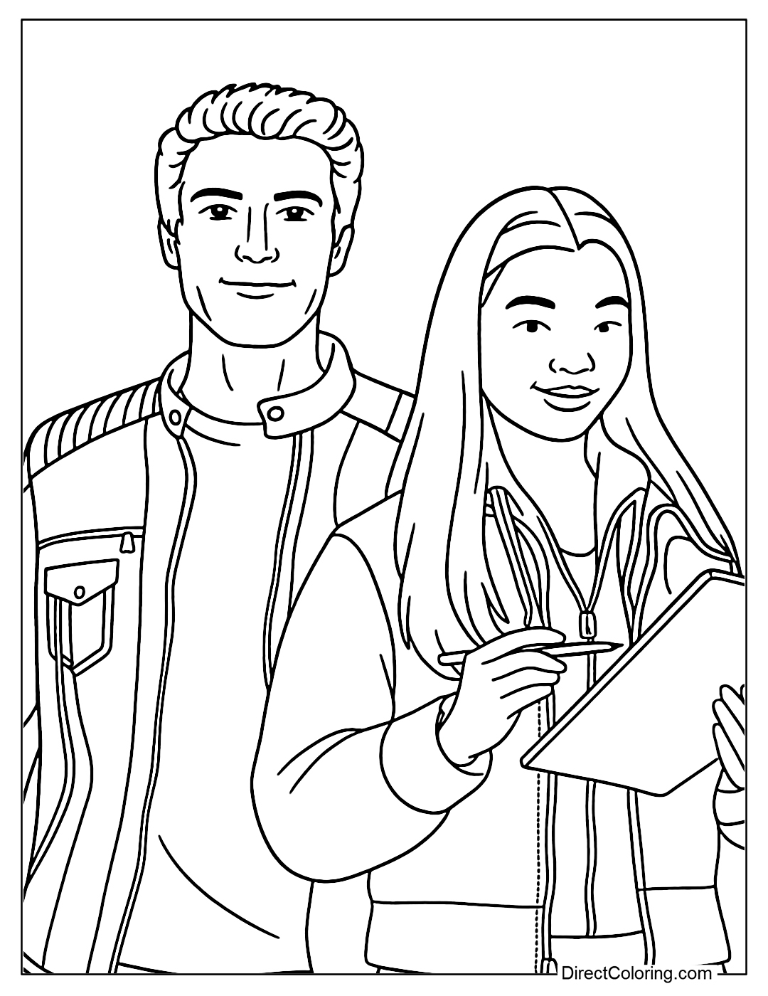 Henry Hart with Missy Martin Coloring Page