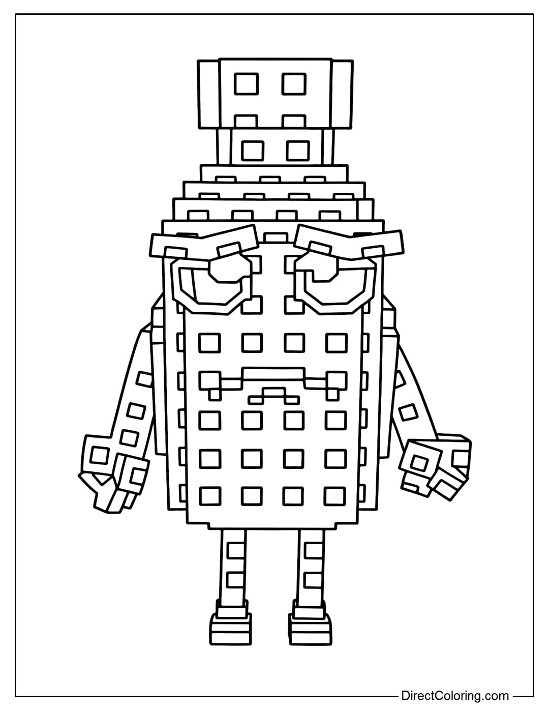 Bottellini coloring page in the game Plants vs Brainrots Roblox.