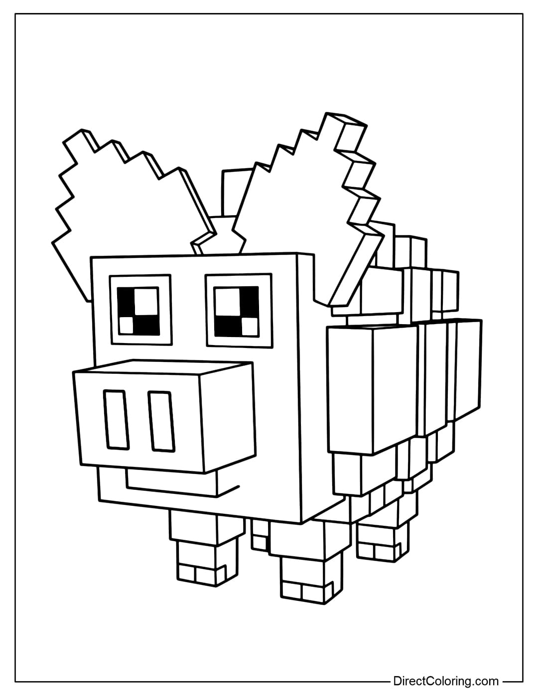 Svinino Bombondino coloring page in the game Plants vs Brainrots Roblox.