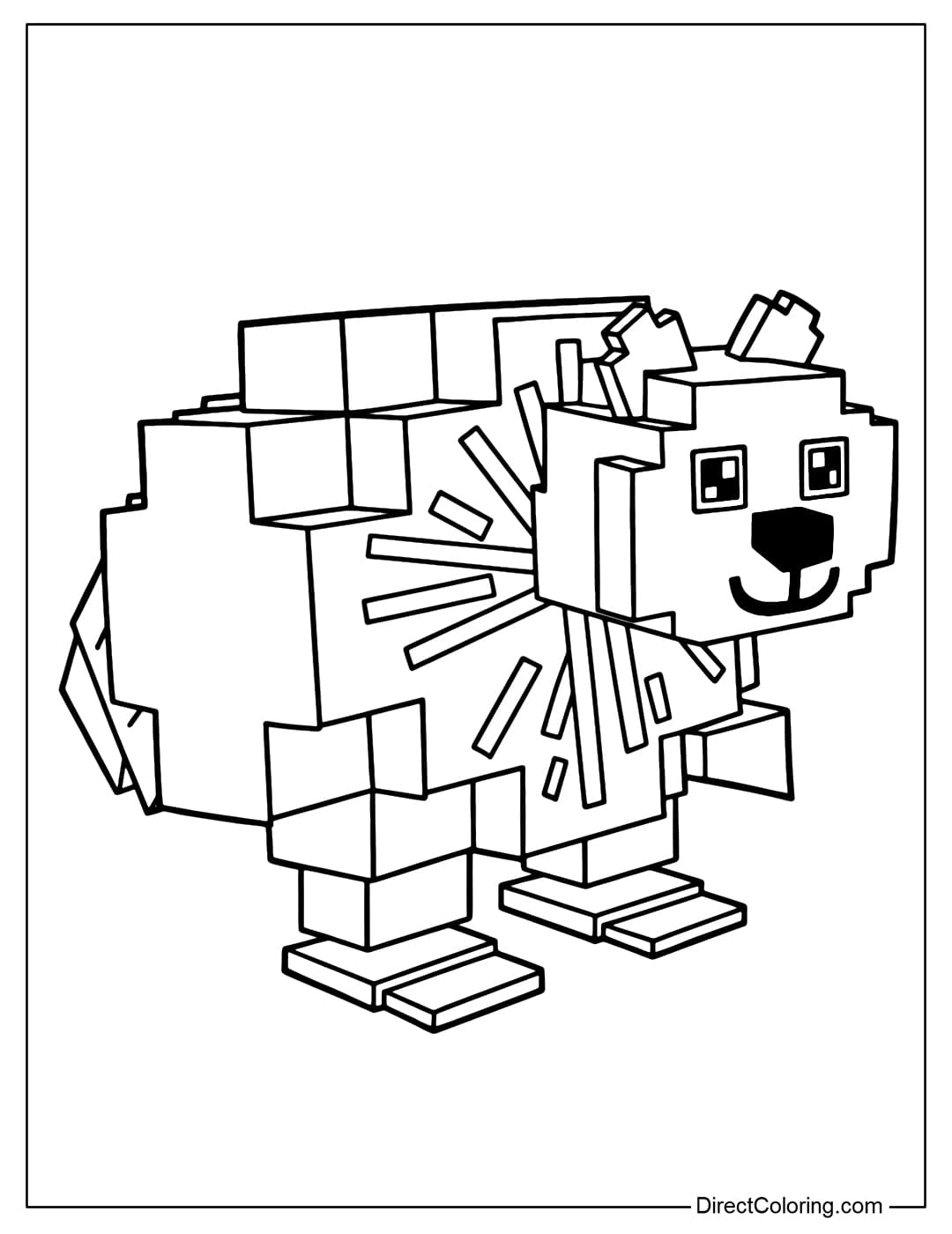 Pipi Kiwi Coloring Page in Plants vs Brainrots Roblox.