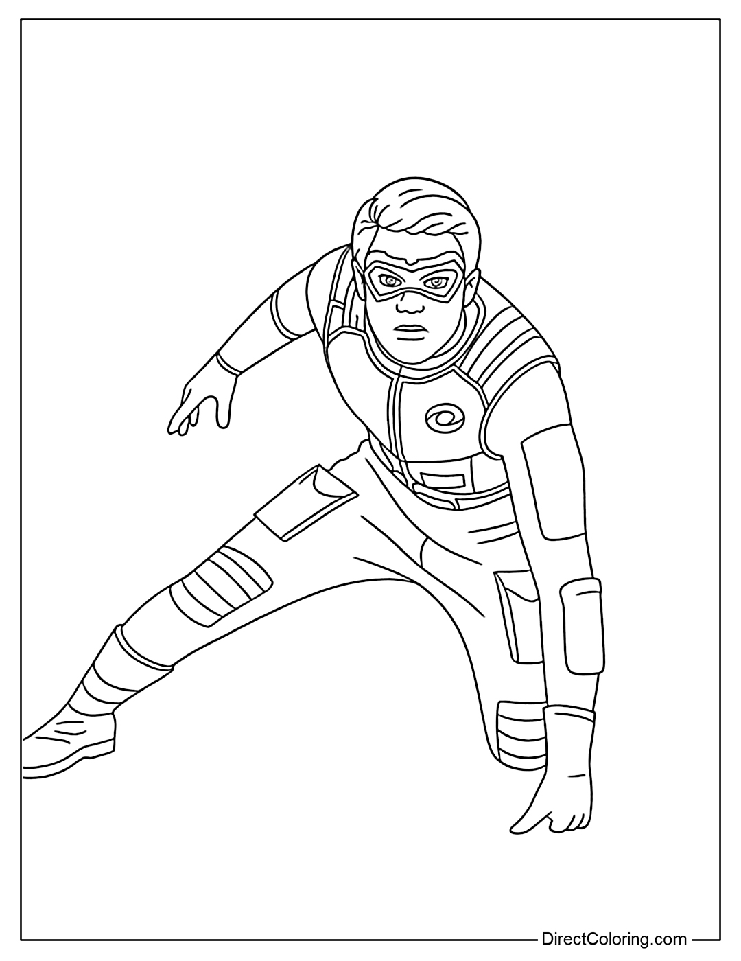 Henry Danger Fight Scene Coloring Sheet