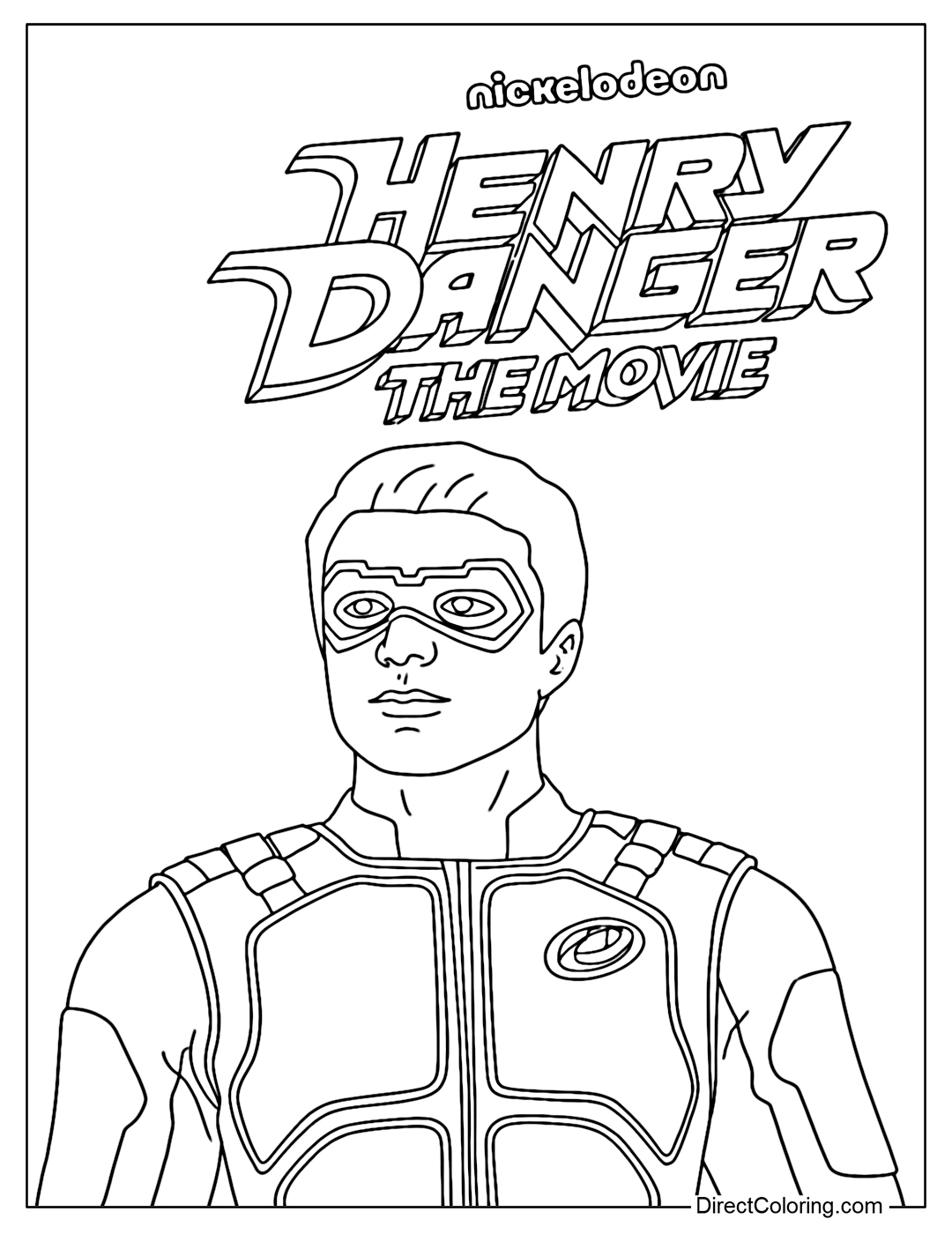 Henry Danger Movie Coloring Page