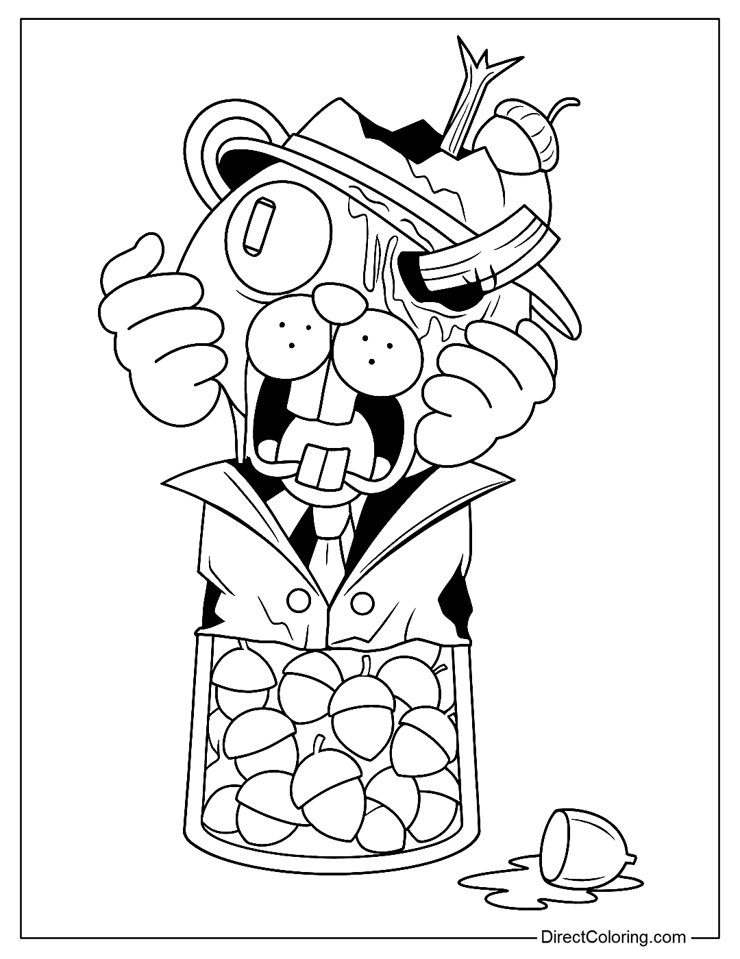 Bobrito Bandito Sprunki Italian Brainrot Coloring Page