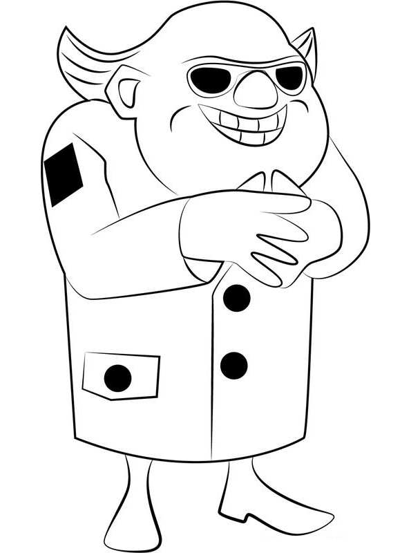 Free Printable Boom Beach Dr T coloring page for kids of all ages. Boom Beach coloring pages are a fun way for kids of all ages to develop creativity,