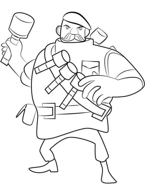 Free Printable Boom Beach Grenadier coloring page for kids of all ages. Boom Beach coloring pages are a fun way for kids of all ages to develop creativity,