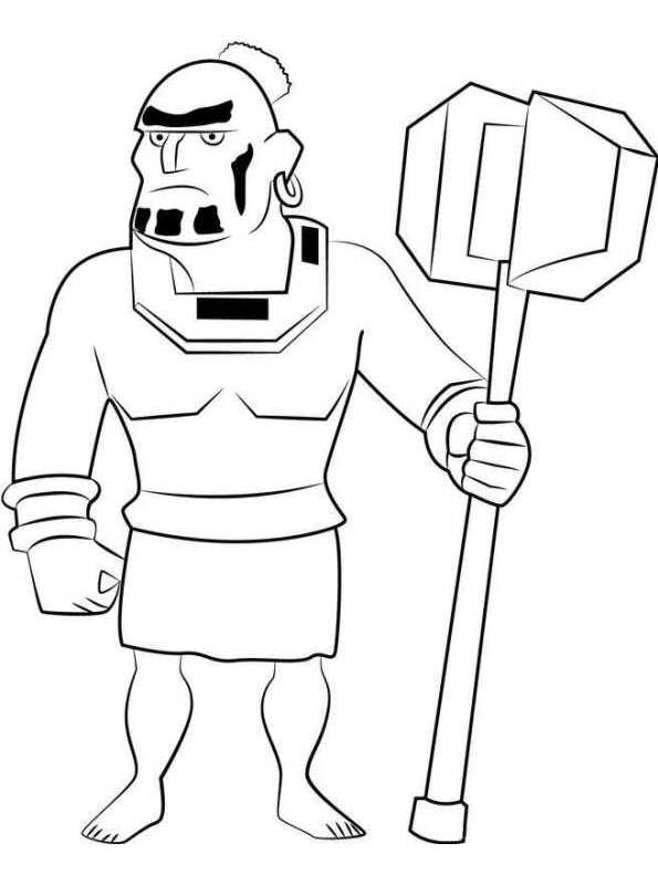 Free Printable Boom Beach Warrior coloring page for kids of all ages. Boom Beach coloring pages are a fun way for kids of all ages to develop creativity,