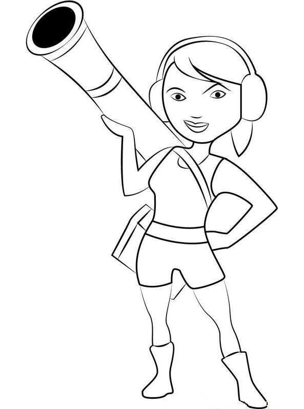 Free Printable Boom Beach Zooka coloring page for kids of all ages. Boom Beach coloring pages are a fun way for kids of all ages to develop creativity,