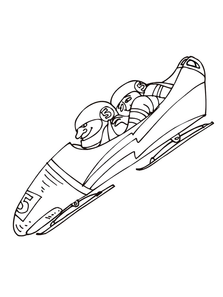 Free Printable Bobsled Run coloring page for kids of all ages. Bobsled coloring pages are a fun way for kids of all ages to develop creativity, concentration,