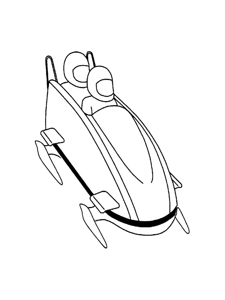 Free Printable Bobsled coloring page for kids of all ages. Bobsled coloring pages are a fun way for kids of all ages to develop creativity, concentration,